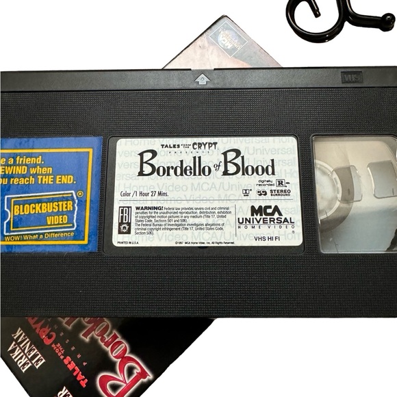 Tales From the Crypt: Bordello of Blood VHS: 90’s Horror: Vampire: Blockbuster - Picture 4 of 4